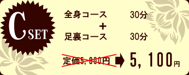 Cセットメニュー